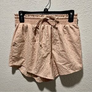 Wild Fable Pink High Drawstring Waist Paper Bag Relaxed Fit Shorts
